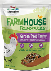 Manna Pro Garden Treat Thyme : emballage (sachet) prêt à servir comme friandise.