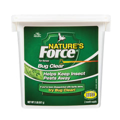 Manna Pro Nature’s Force Bug Clear, seau 2 lb prêt à être mélangé au repas.