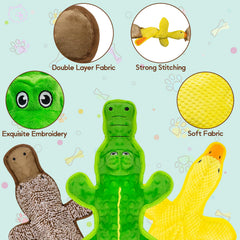 Jouet MAOOOOB sans rembourrage crocodile : compagnon de jeu robuste.
