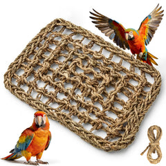 MAQIHAN Seagrass Mat pour oiseaux, forage stimulant et exploration naturelle.