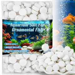 MAQIHAN Sel d’aquarium tablettes: dosage précis pour eau douce et poissons d’ornement.