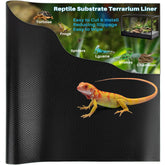 MAQIHAN Tapis-substrat Reptile noir, durabilité et confort pour terrarium