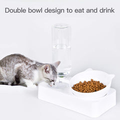 Marchul gamelle chat double pour nourriture et eau propres et pratiques.