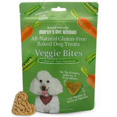 Marcy's Pet Kitchen biscuits coeurs, douceur naturelle pour chiens sensibles.
