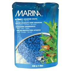 Gravier décoratif bleu Marina, parfait seul ou avec des billes décoratives.