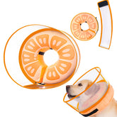 Mariyago collier gonflable pour chien grand, orange, protège la zone de cicatrisation.