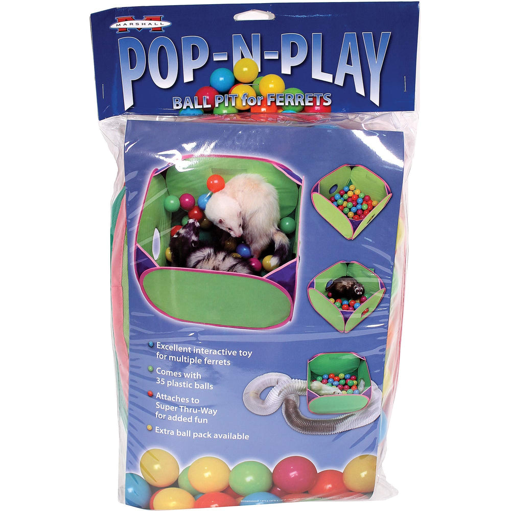 Marshall Pop-N-Play bassin de balles furets stimulation ludique et rangement pratique