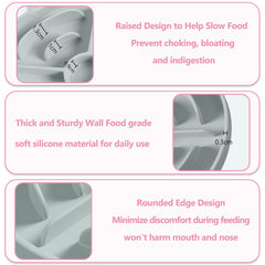 MateeyLife base anti-glisse assure une séance de repas stable.