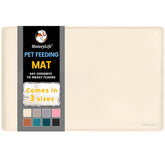 MateeyLife tapis alimentation chat et chien 22x14, facile à transporter lors des repas.