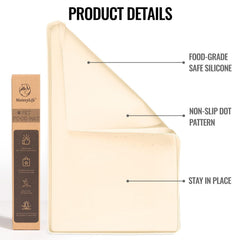 Tapis MateeyLife anti débordement stabilisant les bols pendant les repas.