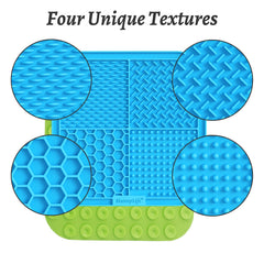 MateeyLife tapis de léchage design quadrants 4, guide les portions des friandises.