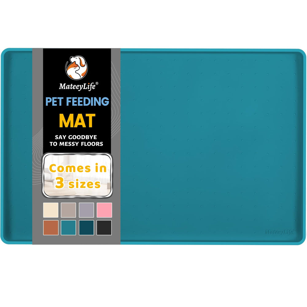 MateeyLife Tapis Nourriture Chat-Chien: protection étanche lors des repas