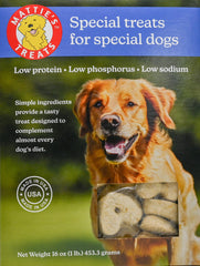 Friandises cœur croquantes Mattie's Treats pour chien, texture attractive.