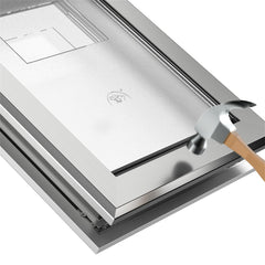Cadre aluminium télescopique MAVRICFLEX facilite l'ajustement à diverses portes.