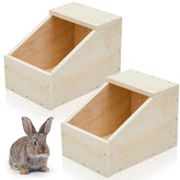 Maxcheck nid bois lapin 16x11 offre espace de nidification confortable