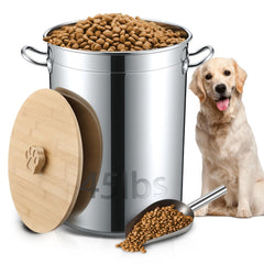 Maxdot conteneur nourriture chien en acier inox pour grandes portions.