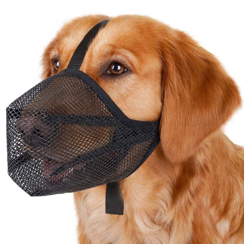 Mayerzon museau pour chien: maillage doux taille L pour une respiration facile lors des promenades.