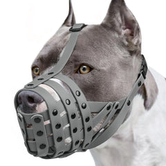 Mayerzon Museau Panier Léger sur un grand chien, confort et liberté de mouvement.