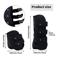Mayit coque PU tendon cheval offre durabilité et stabilité pendant le saut.