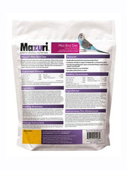 Mazuri alimentation complète pour petits oiseaux – granulés de texture uniforme pour une alimentation équilibrée.