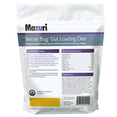 Mazuri diète enrichissante et oméga-3 pour grillons, idéal pour nourrir des insectes destinés aux animaux.