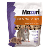 Mazuri bloc-pellets pour rongeurs, forme solide favorisant la mastication et l'alimentation.