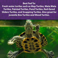 Granules ronds Mazuri pour tortue aquatique, ingestion facile pour toutes les tailles.