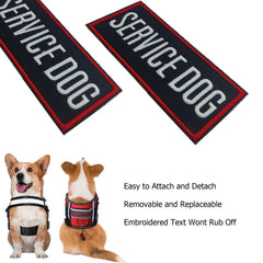 Patch MBOTIROSA à attache velcro, facile à remplacer sur harnais ou collier.