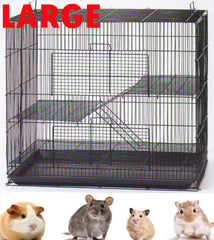 Mcage cage grande 30 pouces avec 3 niveaux pour animaux actifs.