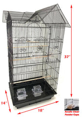 Mcage jouets inclus pour stimuler les oiseaux et l'amusement.