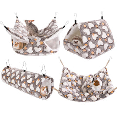 MCEAST hamac pour petits animaux, douceur et emplacement flexible pour se reposer.