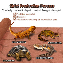 MCLANZOO tapis reptile désert 20 galons, réutilisable et facile à sécher.