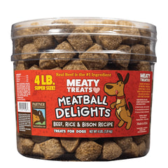 Arome boeuf et bison appétissant pour Meaty Treats Meatball Delights