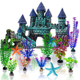 Mechpia château miniature, décor d’aquarium offrant refuge discret.