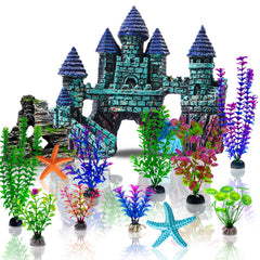 Mechpia château miniature, décor d’aquarium offrant refuge discret.