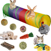 Tunnel Mechpia pour lapin, favorise l'exploration et le jeu.