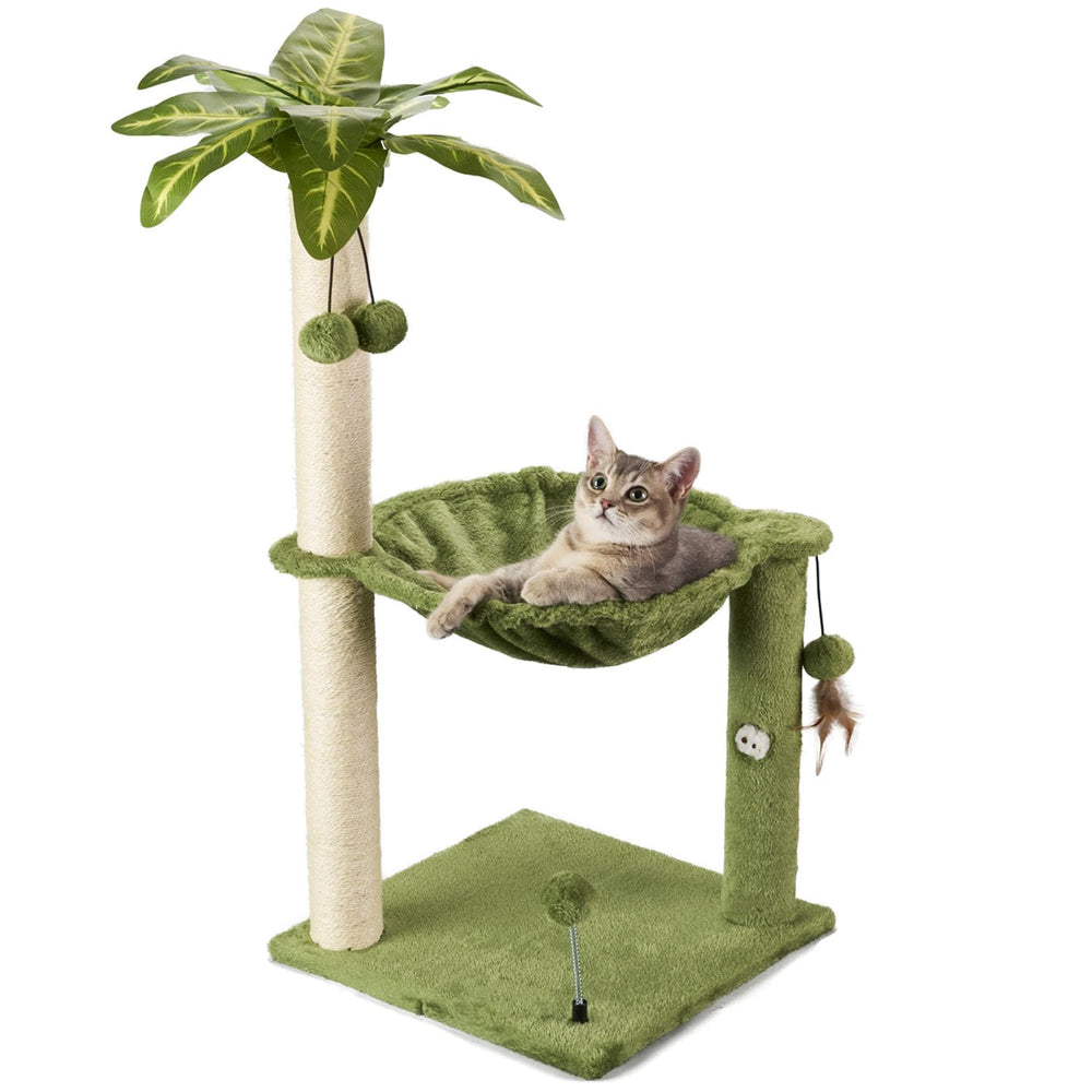 MECOOL Arbre à chat 35 pouces avec base large pour stabilité et sécurité.