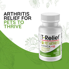 MediNatura T-Relief tablettes pour chiens et chats, présentation pratique.
