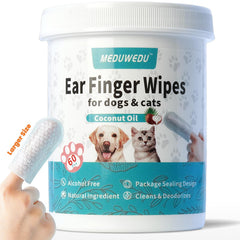 MEDUWEDU lingettes nettoyage-oreilles-doigts : nettoyage doux et pratique pour oreilles sensibles.
