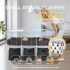 MEEXPAWS cage petits animaux liner PVC imperméable facile à nettoyer