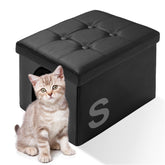 MEEXPAWS Enclos-litiere-chat-petit: espace discret pour toilette du chaton.