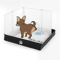 MEEXPAWS porte-tapis chien 22x22, pratique pour l'entraînement intérieur