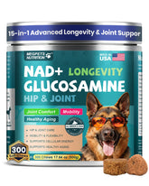 MEGPETS NUTRITION NAD+ emballage clair pour chiens âgés
