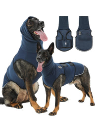Gilet Meifsou anti anxiété avec capuche apaise le chien pendant les orages.