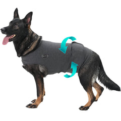 Meifsou veste anti-anxiété chien – vue ouverte montrant le design enveloppant apaisant
