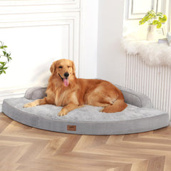 MEKIY grand lit orthopédique pour chiens avec mousse mémoire, offrant un soutien articulations.