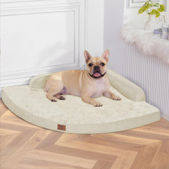 MEKIY lit-chien orthopédique avec bordures offre un soutien ciblé aux grands chiens.