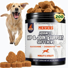 Bouchées Mekseks pour articulations du chien, soutien quotidien.