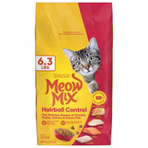 Meow Mix Controle-boules-poils: sac 6,3 lb pour chats adultes.