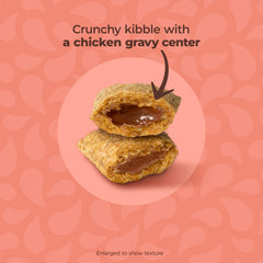Meow Mix Gravy Bursts avec poches de sauce réelle pour un repas aromatique